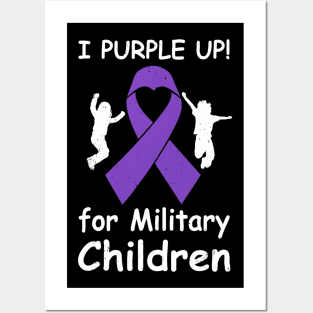 I Purple Up For Month Of The Military Child Posters and Art